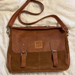 Ethiopian Leather Suede Bookbag Laptop Bag